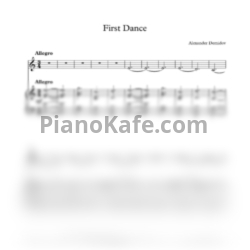 Ноты Alexander Demidov - First dance - предпросмотр