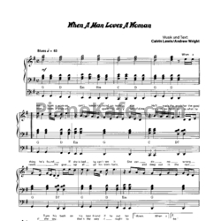 Ноты Percy Sledge - When a man loves a woman - предпросмотр