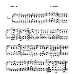 Ноты Шарль Алькан - Desir - предпросмотр