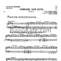 Ноты Laurence O'Keefe - Legally blonde musical (Книга нот)