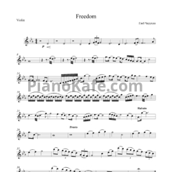 Ноты Gleb Cherukhin - Freedom - предпросмотр