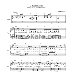 Ноты Sigma feat. Paloma Faith - Changing - предпросмотр