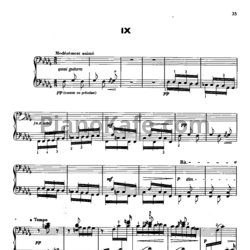 Ноты Claude Debussy - Прерванная серенада - предпросмотр