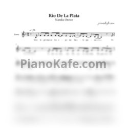 Ноты Natalia Oreiro - Rio De La Plata (Вокальная партия)