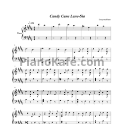 Ноты Sia - Candy cane lane - предпросмотр