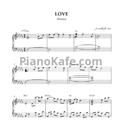 Ноты Yiruma - Love - предпросмотр