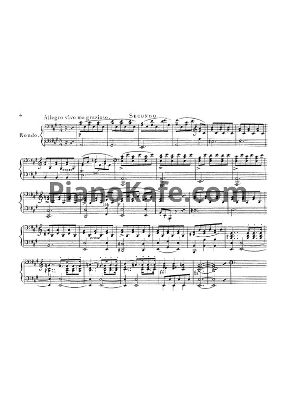 Ноты Карл Черни - Блестящий экспромт, Op. 116 - PianoKafe.com