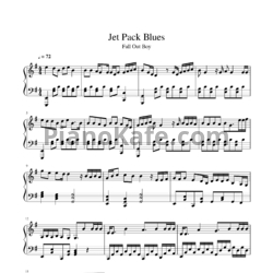 Ноты Fall Out Boy - Jet pack blues - предпросмотр