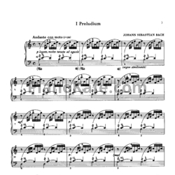 Ноты И. Бах - Хорошо Темперированный Клавир. Том 1 - предпросмотр