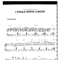 Ноты Red Garland - I could write a book (Piano solo) - предпросмотр