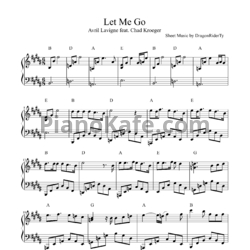 Ноты Avril Lavigne feat. Chad Kroeger - Let me go - предпросмотр