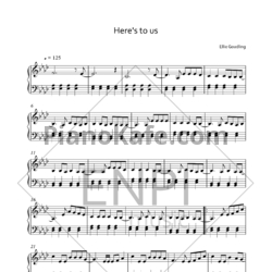 Ноты Ellie Goulding - Here's to us