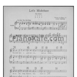 Ноты Cole Porter - Let's Misbehave