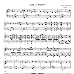 Ноты Within Temptation - Hand of sorrow - предпросмотр