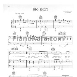 Ноты Billy Joel - Big shot - предпросмотр