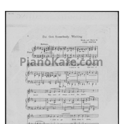 Ноты Cole Porter - I've got somebody waiting - предпросмотр