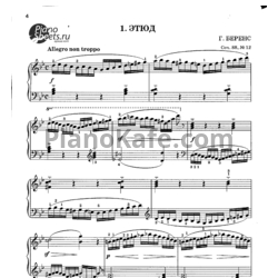 Ноты Избранные этюды для фортепиано. Старшие классы ДМШ. Выпуск 1 - предпросмотр