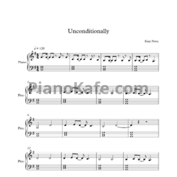 Ноты Katy Perry - Unconditionally (Версия 2) - предпросмотр