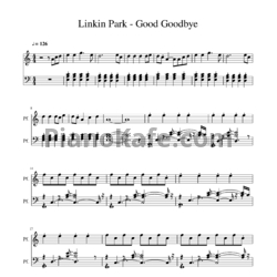 Ноты Linkin Park feat. Pusha T and Stormzy - Good goodbye - предпросмотр