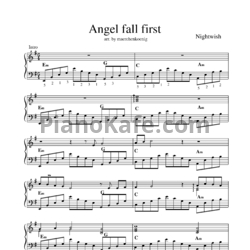 Ноты Nightwish - Angels fall first - предпросмотр