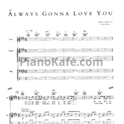 Ноты Gary Moore - Always gonna love you (Voice, Guitar, Bass) - предпросмотр