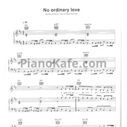 Ноты Sade - No ordinary love - предпросмотр