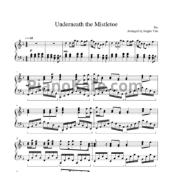 Ноты Sia - Underneath the mistletoe - предпросмотр