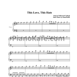 Ноты Hollywood Undead - This love, this hate - предпросмотр