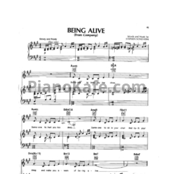 Ноты Barbra Streisand - Being alive - предпросмотр