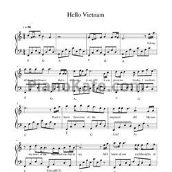 Ноты Marc Lavoine and Pham Quynh Anh - Hello Vietnam