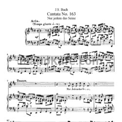 Ноты И. Бах - Кантата №163 "Nur jedem das seine" (BWV 163) - предпросмотр