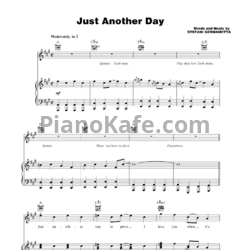 Ноты Lady Gaga - Just another day (2)