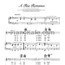 Ноты Marilyn Monroe - A fine romance - предпросмотр