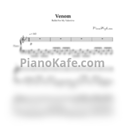 Ноты Bullet for my valentine - Venom (Piano cover) - предпросмотр