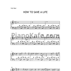 Ноты The Fray - How to save a life