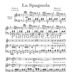 Ноты Винченцо ди Кьяра - Испанское болеро - предпросмотр