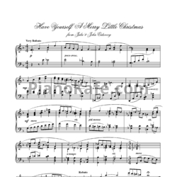 Ноты Frank Sinatra - Have Yourself a Merry Little Christmas - предпросмотр