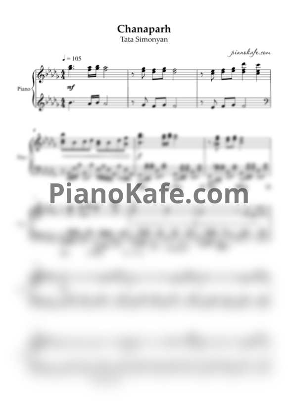 Ноты Tata Simonyan - Chanaparh - PianoKafe.com
