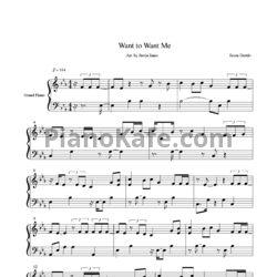 Ноты Jason Derulo - Want to want me - предпросмотр