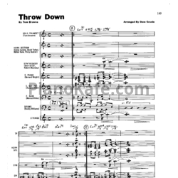 Ноты Dave Grusin - Throw down (Партитура) - предпросмотр