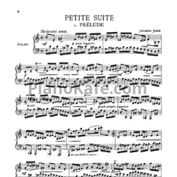 Ноты Я. Ежек - Маленькая сюита - предпросмотр