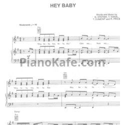 Ноты No Doubt - Hey baby - предпросмотр