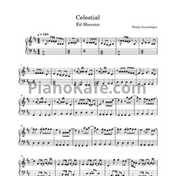 Ноты Ed Sheeran, Pokémon - Celestial - предпросмотр