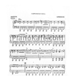 Ноты O. Freedom - I love rock-n-roll (Arr. M.N.K.) - предпросмотр