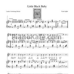 Ноты Scott Joplin - Little black baby - предпросмотр