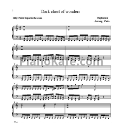 Ноты Nightwish - Dark chest of wonders - предпросмотр