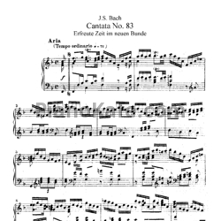 Ноты И. Бах - Кантата №83 "Erfreute zeit im neuen bunde" (BWV 83) - предпросмотр