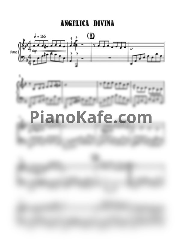 Ноты Richard Clayderman - Angelica divina - PianoKafe.com