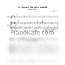 Ноты Bruno Pelletier - La chanson des vieux amants