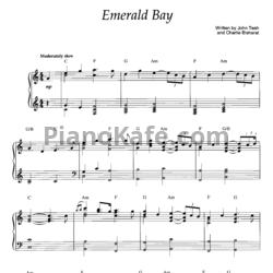 Ноты John Tesh - Emerald Bay - предпросмотр